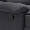 Klappbarer Schaukelsessel Relaxsessel mit Fußstütze Stoff Design Sofia 
