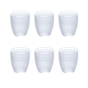 Set mit 6 dekorierten Wassergläsern aus Glas 325 ml Roma Aktion