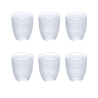 Set mit 6 dekorierten Wassergläsern aus Glas 325 ml Roma Aktion
