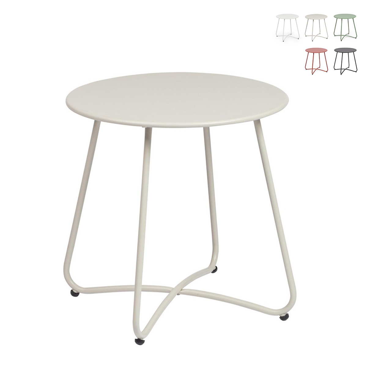 Runder Gartentisch 45cm modernes Design Bizzotto Austin Lagerbestand Runder Gartentisch 45cm modernes Design Bizzotto Austin Lagerbestand