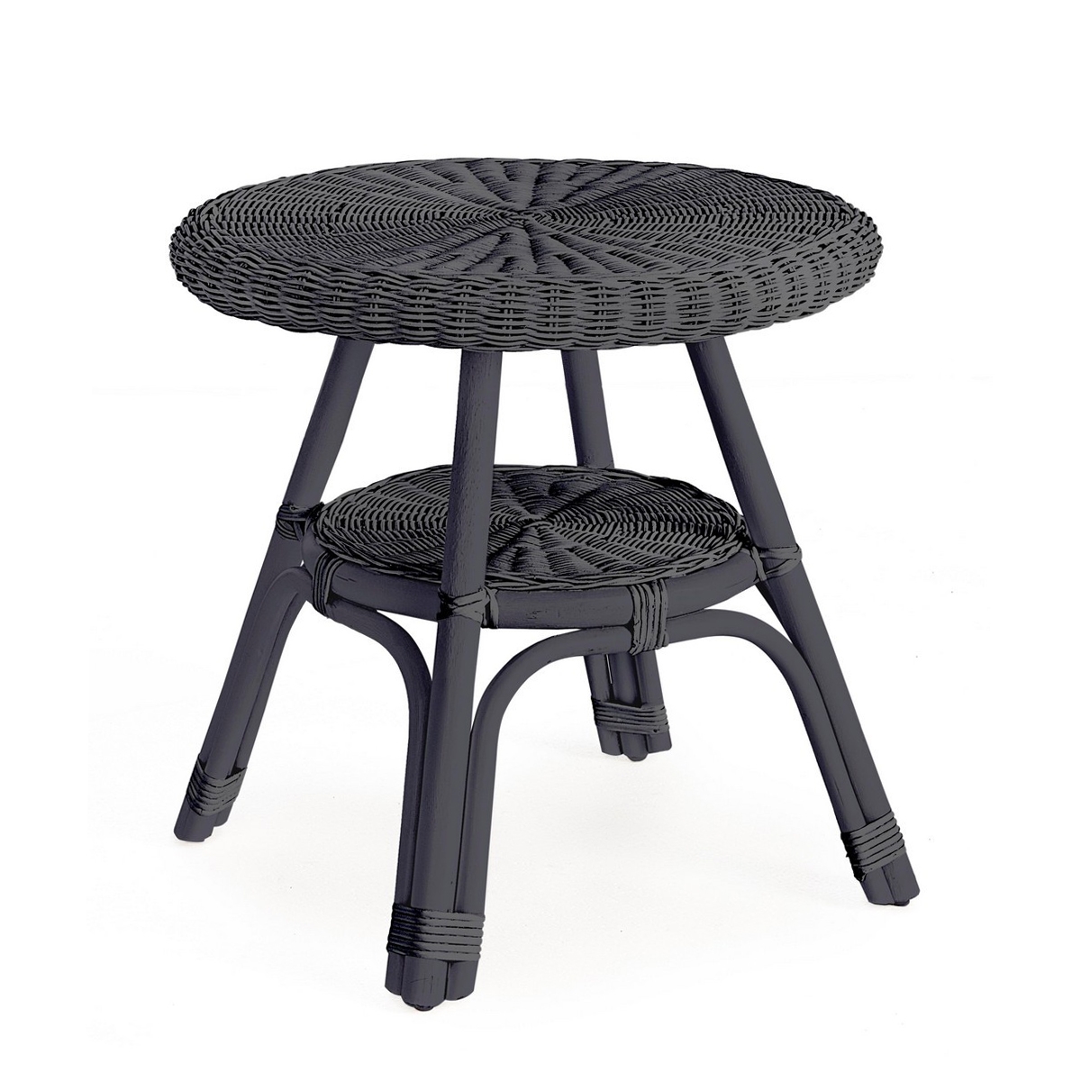 Runder Gartentisch 52cm aus geflochtenem Rattan Bizzotto Alliss Aktion Runder Gartentisch 52cm aus geflochtenem Rattan Bizzotto Alliss Aktion