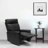 Klappbarer Relaxsessel mit Liegefunktion Fußschemel Kunstleder Modernes Design Aurora 