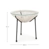 Runder Gartentisch Ø50cm mit Seilgeflecht Bizzotto Parker 