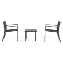 Gartenlounge mit 2 modernen Stühlen und Tisch 45x45cm Bizzotto Auri Verkauf
