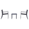 Gartenlounge mit 2 modernen Stühlen und Tisch 45x45cm Bizzotto Auri Verkauf