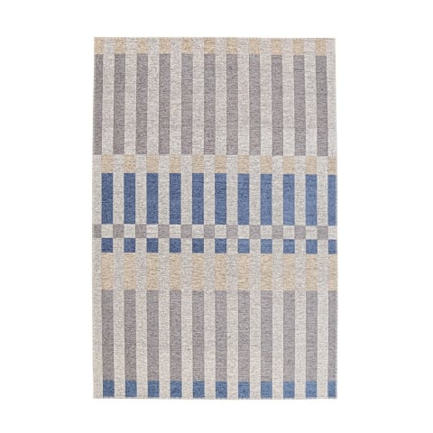 Bizzotto Hada Outdoor/Indoor Teppich Blau Beige Grau aus Polyester Aktion
