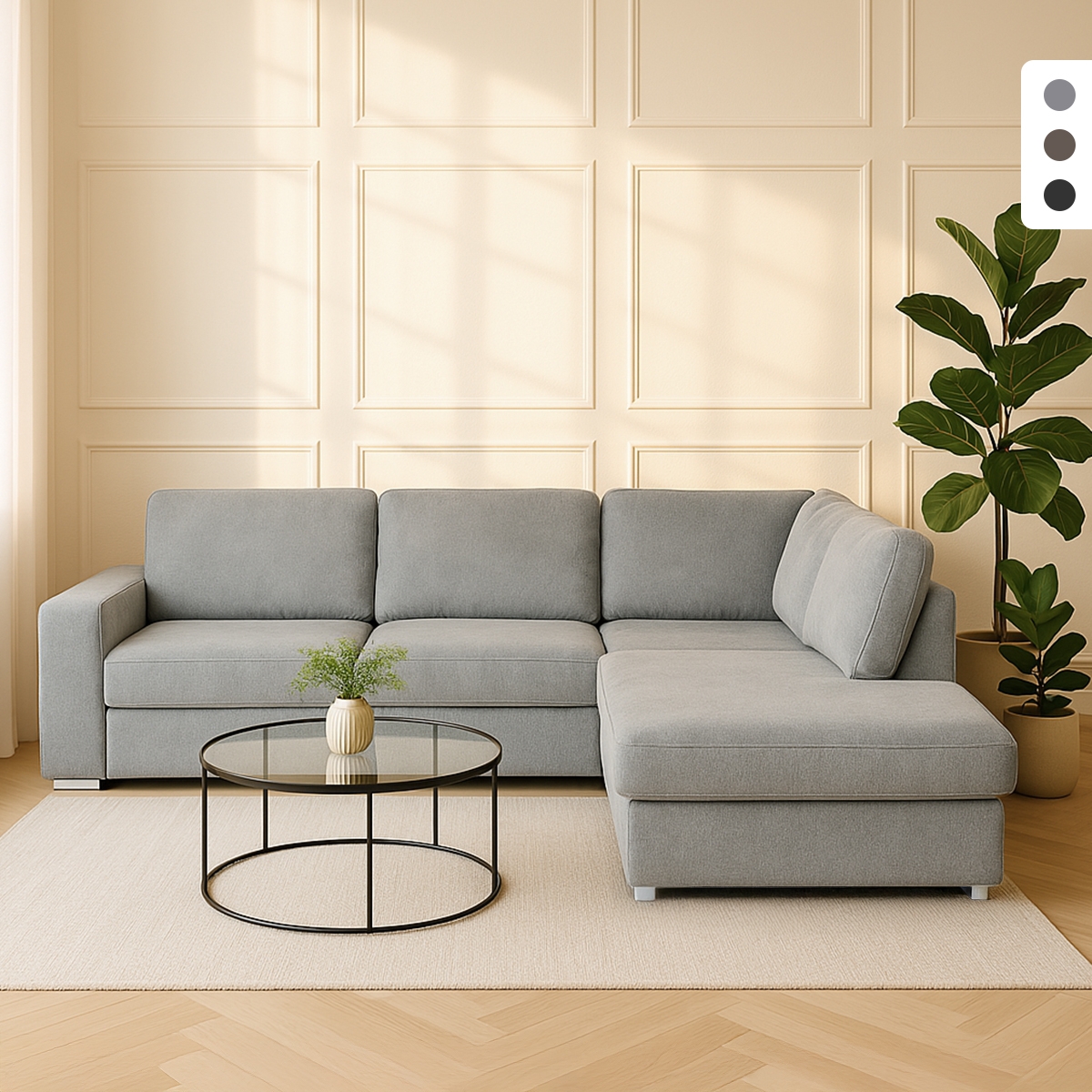 Schlafsofa 3-Sitzer mit rechter Chaiselongue und Stauraum Belka Aktion Schlafsofa 3-Sitzer mit rechter Chaiselongue und Stauraum Belka Aktion