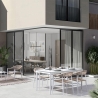 Moderner Gartentisch 160x90cm aus Aluminium Bizzotto Nebula Verkauf