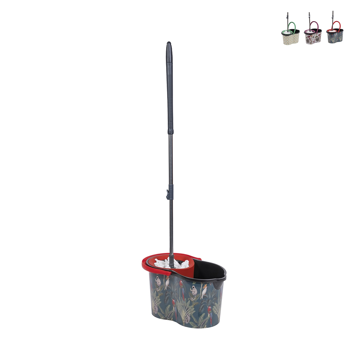 Wischmop mit rundem Kopf und 16L Eimer Limpio Aktion Wischmop mit rundem Kopf und 16L Eimer Limpio Aktion