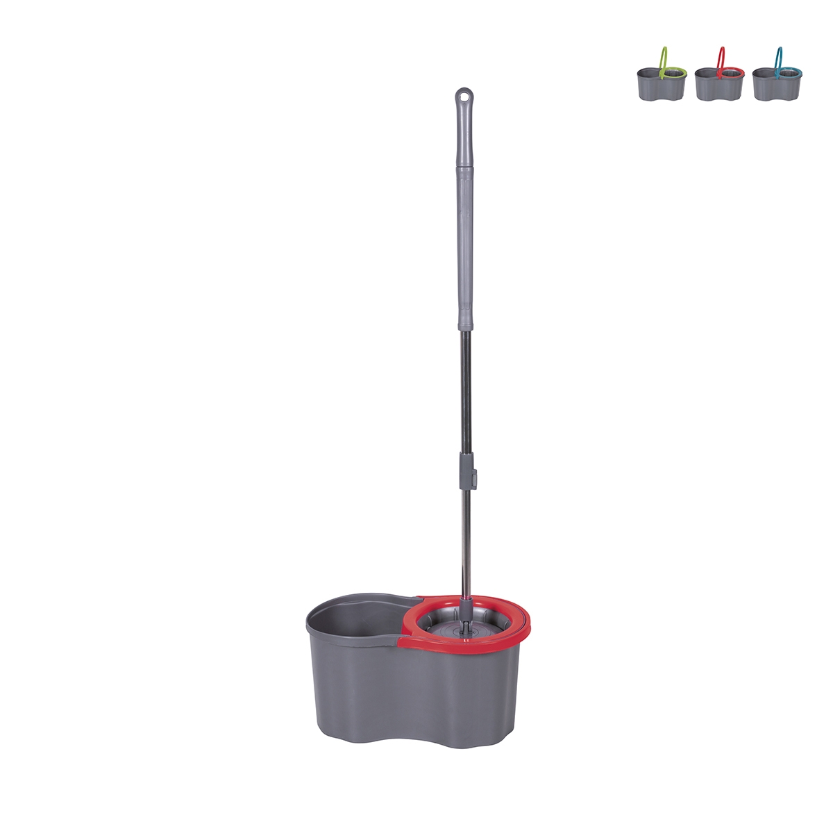 Rotierender Wischmopp mit rundem Wischelement und 16L Eimer Super Mop Lagerbestand