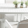 Moderner rechteckiger Gartentisch 130x68cm aus Aluminium Bizzotto Hilde Modell
