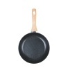 2-teilige Pfannenset Aluminium Antihaft Schwarz mit Holzgriff Fuji Rabatte