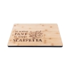 Holz-Küchenbrett 39x28cm "Si scrive pane, si legge scarpetta" Angebot