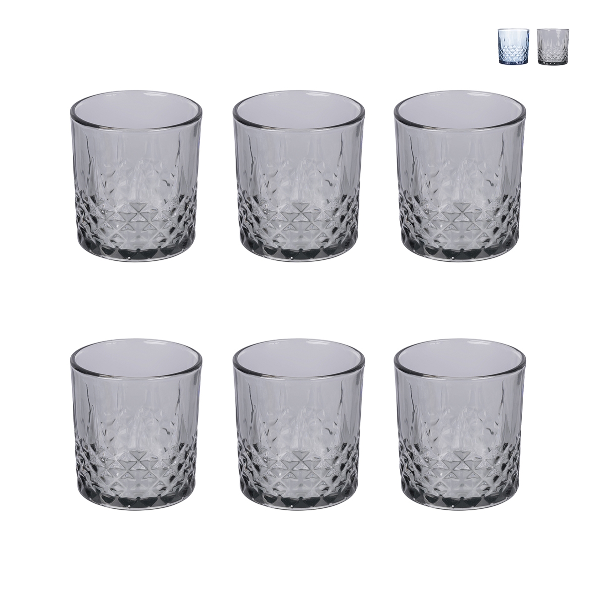 6-teiliges Gläser-Set, 340 ml, mit dekorierter Oberfläche Edinburgh Aktion 6-teiliges Gläser-Set, 340 ml, mit dekorierter Oberfläche Edinburgh Aktion