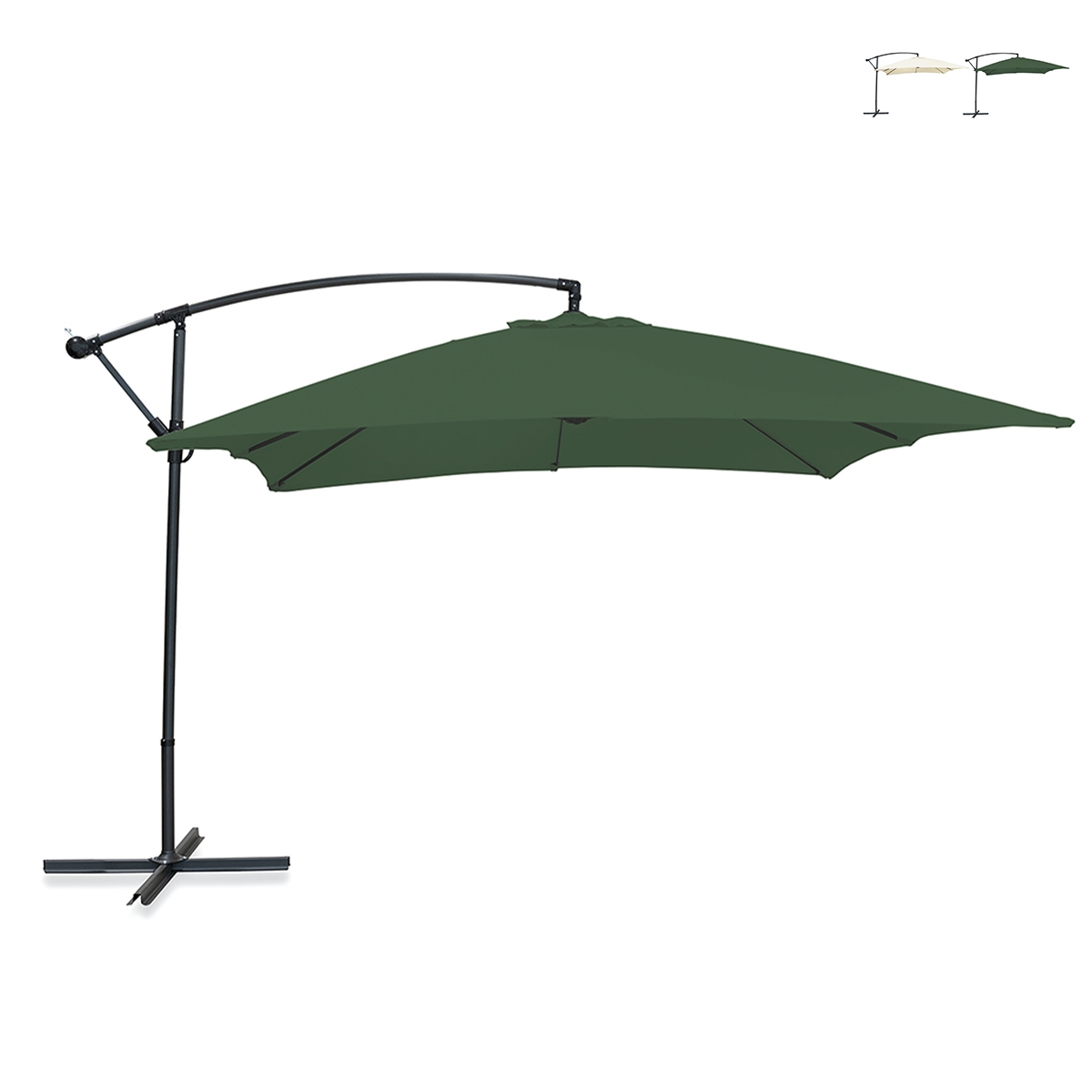Freischwingender Garten-Sonnenschirm 3x3m Kios Angebot Freischwingender Garten-Sonnenschirm 3x3m Kios Angebot