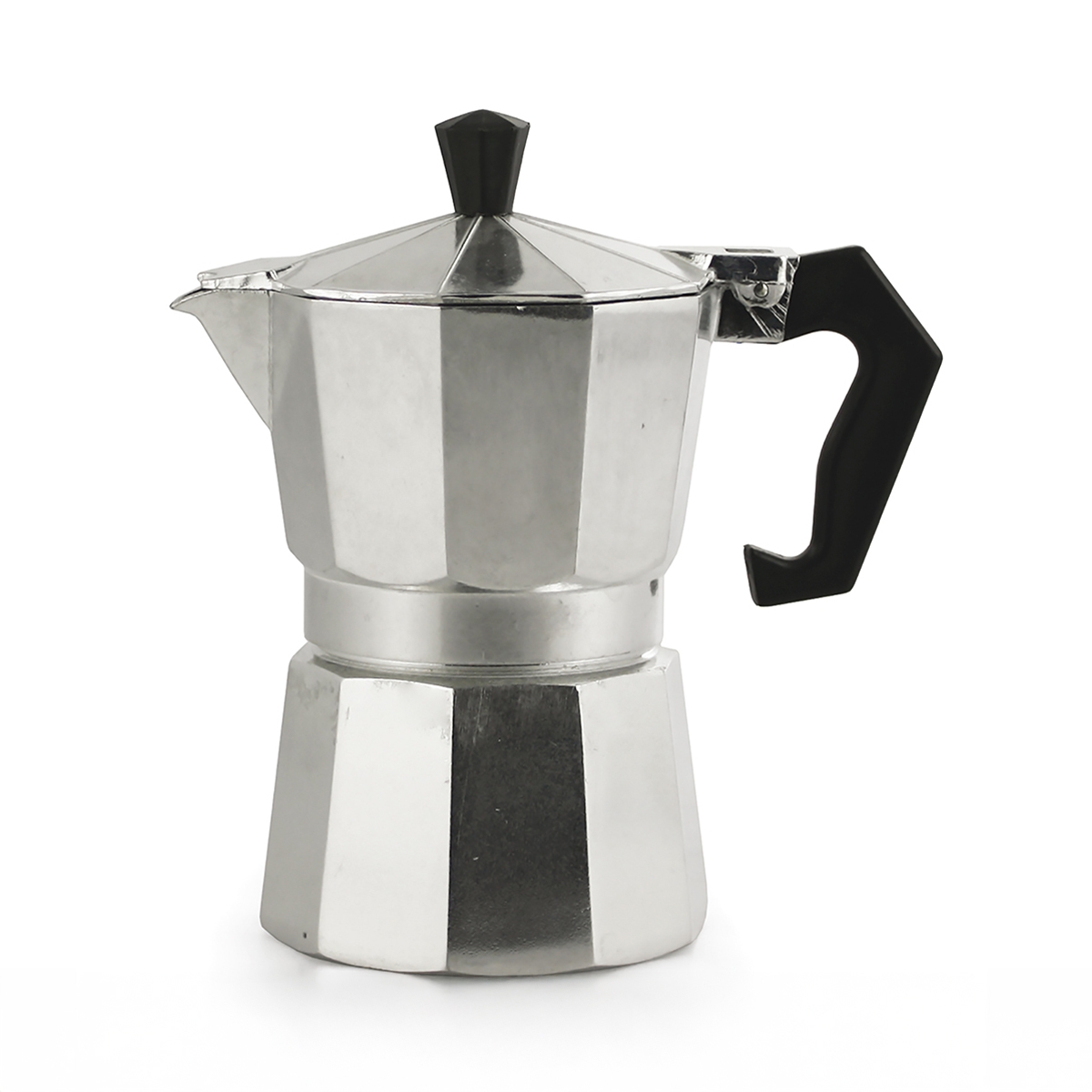 Klassische Moka-Kanne für 3 Tassen, Aluminium, Modell Morning Aktion Klassische Moka-Kanne für 3 Tassen, Aluminium, Modell Morning Aktion