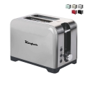 Vintage-Toaster mit 2 Schlitzen, Timer- und Auftaufunktion Tepak Lagerbestand