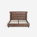 Chesterfield Doppelbett 160x190cm in Kunstleder Chur Angebot