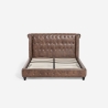 Chesterfield Doppelbett 160x190cm in Kunstleder Chur Angebot