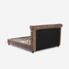 Chesterfield Doppelbett 160x190cm in Kunstleder Chur Rabatte