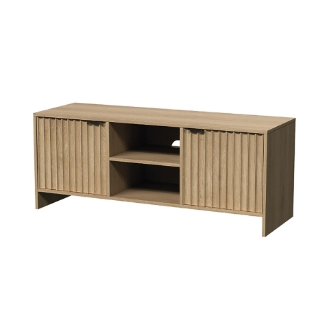 TV-Schrank aus Holz mit 2 Türen und 2 Regalen 140x39,5x49cm Talua Aktion