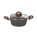 Dakota 7-tlg. Antihaft-Kochtopfset mit Holzoptik-Griff Angebot