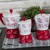 Traditionelle Moka-Kaffeekanne 1 Tasse aus Aluminium dekoriert Cuore Angebot