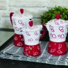 Traditionelle Moka-Kaffeekanne 1 Tasse aus Aluminium dekoriert Cuore Sales