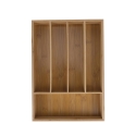 Holz-Besteckeinsatz mit 5 Fächern 35,5x25,5x5cm Kavira Verkauf
