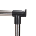 Metall-Garderobenständer mit Rollen, 2 Schuhablagen 88x42,5 cm Zulea Angebot