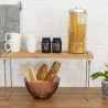 Faltbarer Küchenorganizer aus Holz 47x18,5x22cm Kurnek Rabatte