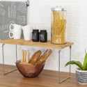 Faltbarer Küchenorganizer aus Holz 47x18,5x22cm Kurnek Katalog