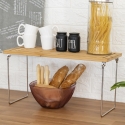 Faltbarer Küchenorganizer aus Holz 47x18,5x22cm Kurnek Auswahl