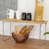 Faltbarer Küchenorganizer aus Holz 47x18,5x22cm Kurnek Auswahl