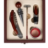 Holzkiste mit 5-teiligen Weinaccessoires-Set Cesta Angebot