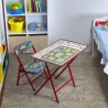 Klappbarer, platzsparender Kinder-Tisch und Stuhl Baska Verkauf