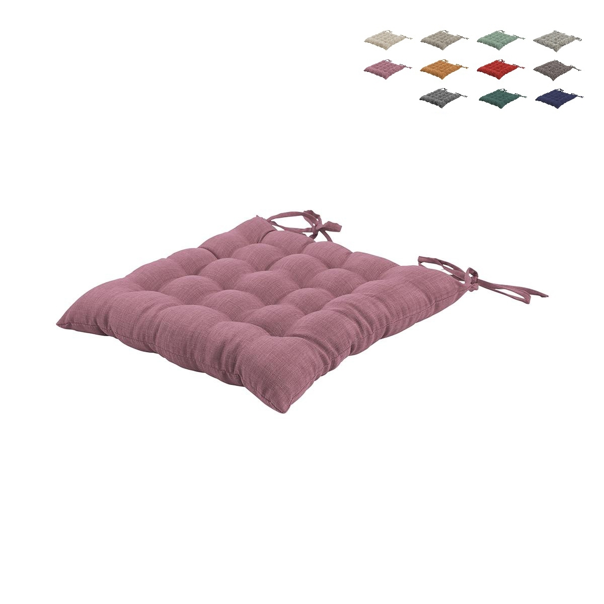Kissen für Küchenstühle mit Bändern 40x40 cm Leinenoptik Alara Katalog Kissen für Küchenstühle mit Bändern 40x40 cm Leinenoptik Alara Katalog