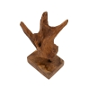 Handgeschnitzte Skulptur im ethnischen Stil aus Teakholz Taka Sales