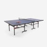 Professionelle faltbare Tischtennisplatte 274x152,5 cm Schläger Netzspanner Bälle Booster Aktion