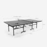 Professionelle faltbare Tischtennisplatte 274x152,5 cm Schläger Netzspanner Bälle Booster 