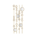 Dekoratives Paneel mit geometrischem Design und goldenen Spiegeln Gloss Aktion