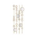 Dekoratives Paneel mit geometrischem Design und goldenen Spiegeln Gloss Aktion