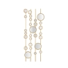 Dekoratives Paneel mit geometrischem Design und goldenen Spiegeln Gloss Aktion