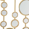 Dekoratives Paneel mit geometrischem Design und goldenen Spiegeln Gloss Angebot