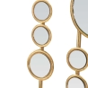 Dekoratives Paneel mit geometrischem Design und goldenen Spiegeln Gloss Sales