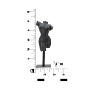 Dekorative Skulptur Büste Frau aus schwarzem Harz Afrodite Lagerbestand