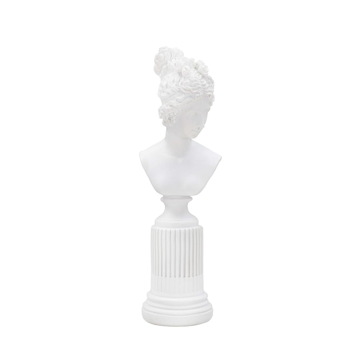 Klassischer Damen-Büstenstatuette aus weißem Harz Era Aktion
