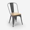 stuhl im industriestil design küche bar steel wood top light 