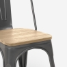 stuhl im industriestil design küche bar steel wood top light 