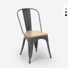 stuhl im industriestil design küche bar steel wood top light 